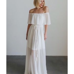 NWT Victoria off Shoulder Maxi Dress